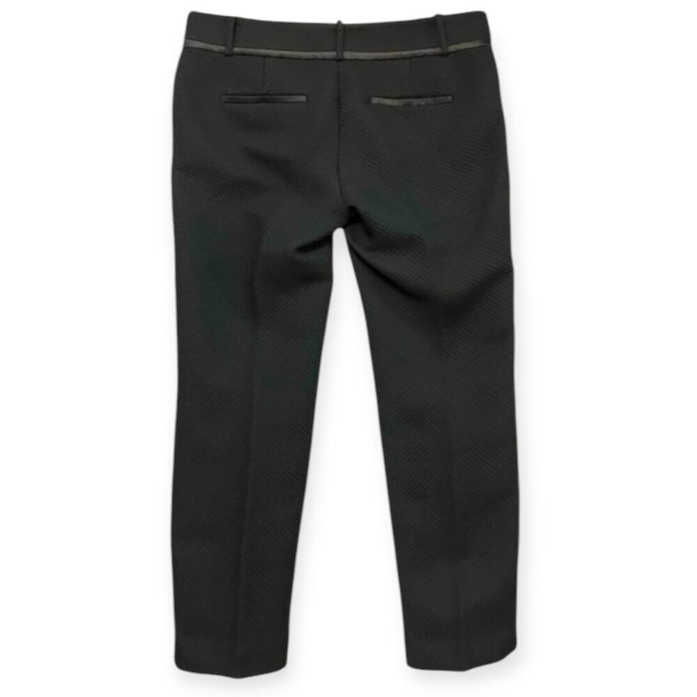 Ann Taylor Loft Women's Black Marisa Quilted Texture 26" Inseam Ankle Pants SZ 6 - Picture 2 of 9